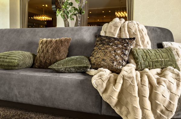 Dutch Decor Plaid 'Ferron' 130 x 160 cm Irish Cream - Beige
